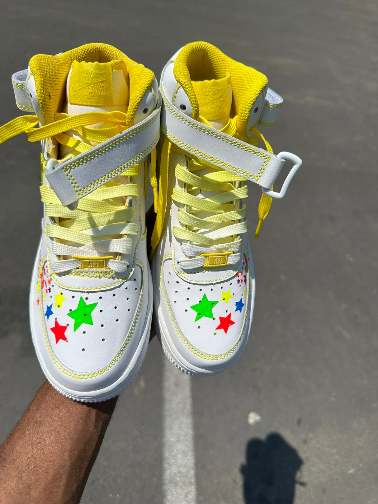 Neon Shooting For the Stars Custom AF1